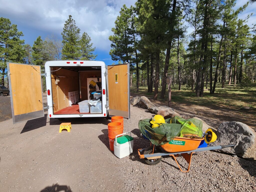 The MUTS Equipment Trailer and Tools.