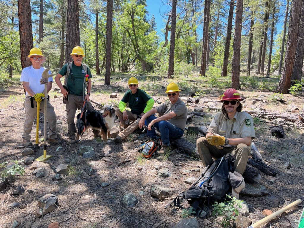 MUTS crew during maintenance of lower Crystal Point Trail